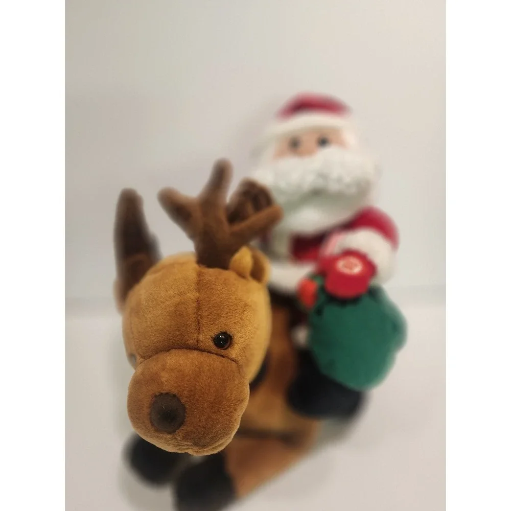 Avon 2001 Singing Santa and Reindeer -Meaning of Christmas - Tested/Works